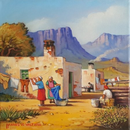Oil on Stretched CanvasSize (303x303x17)mmUnframedSOLD 2016 (Adri Swanepoel Storm - SA)